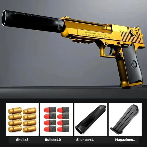 Soft bullet toy gun - soft, shell