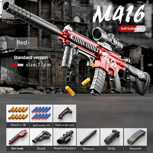 M416 toy gun - toy, ejecting