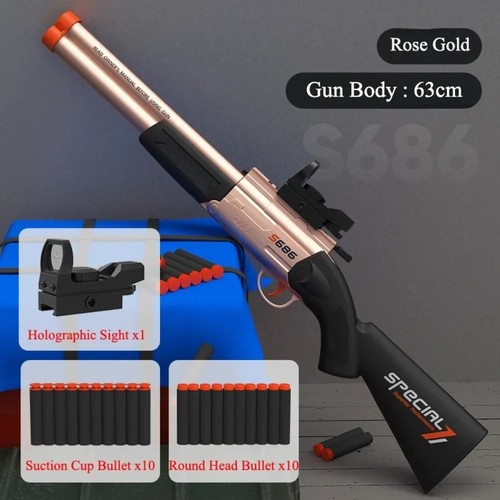 Soft bullet toy gun double - bullet,